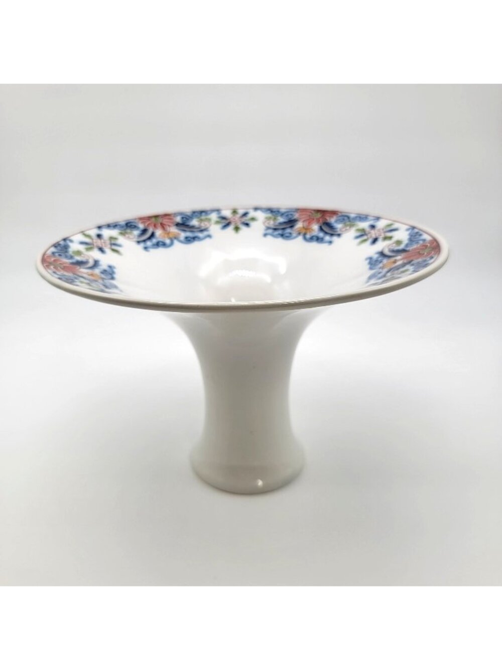 Antique Dutch Royal Tichelaar Makkum Porcelain Pedestal Vase